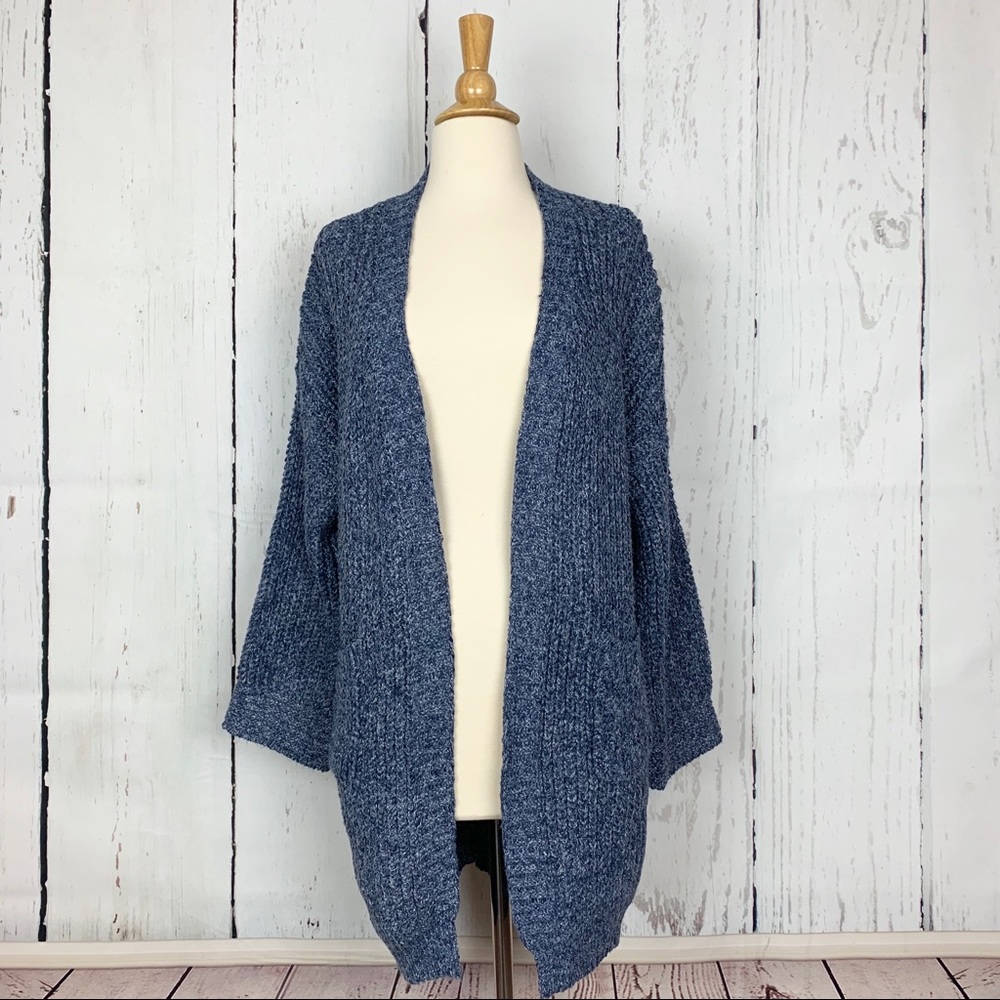 Blue Waffle Cardigan